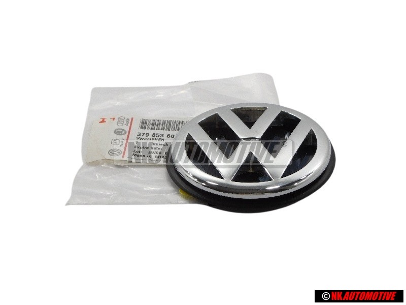 Genuine VW Rear Boot Badge Emblem Chrome - 379853687