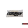 Genuine VW EXCLUSIV Side Badge Emblem Black Chrome - 3A0853675C Z10