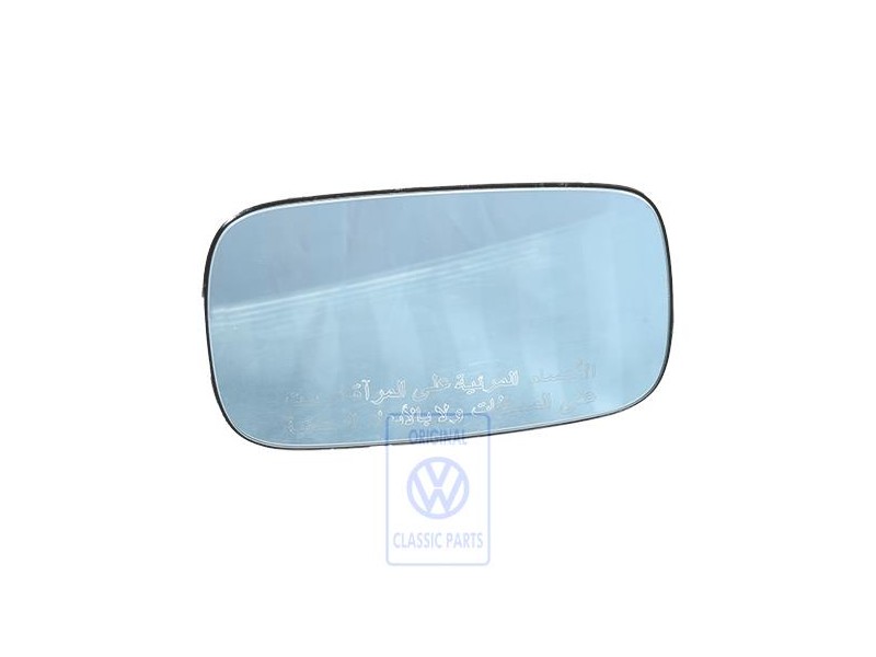 Genuine VW Mirror Glass (Convex) With Carrier Plate - 3A1857522
