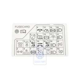 Genuine VW Notice - 3B0010241F