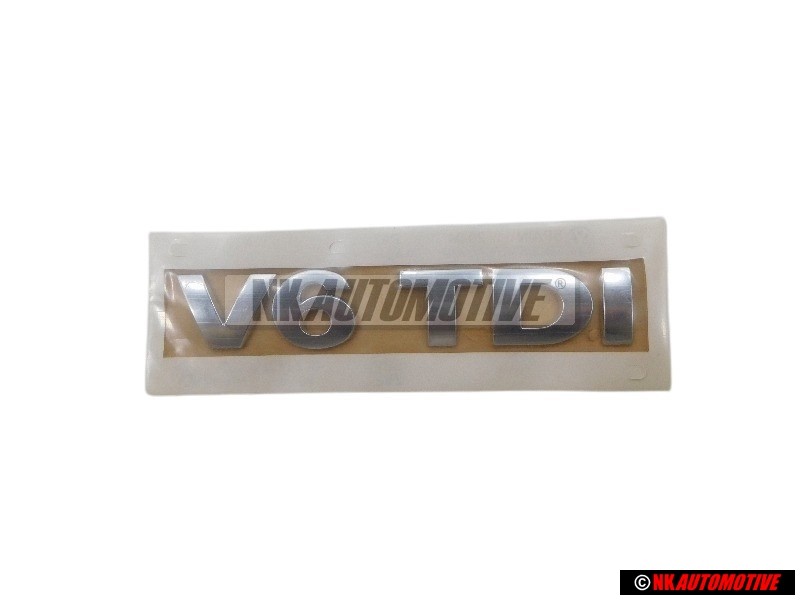 Genuine VW V6 TDI Rear Boot Badge Emblem Chrome - 3B0853675AL739