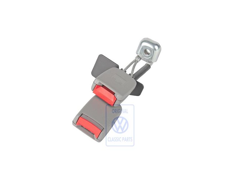 Genuine VW Double Belt Latch Flannel Grey/Fire Red - 3B0857739A FCP