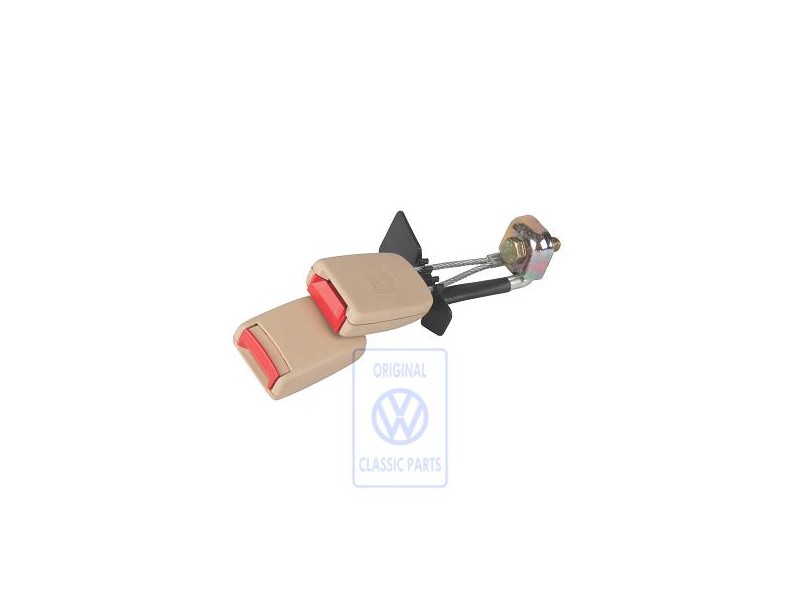 Genuine VW Double Belt Latch Sun Beige/Fire Red - 3B0857739A LSV