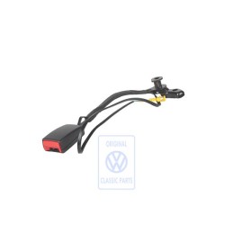 Genuine VW Belt Latch Satin Black/Fire Red - 3B0858472K FCN