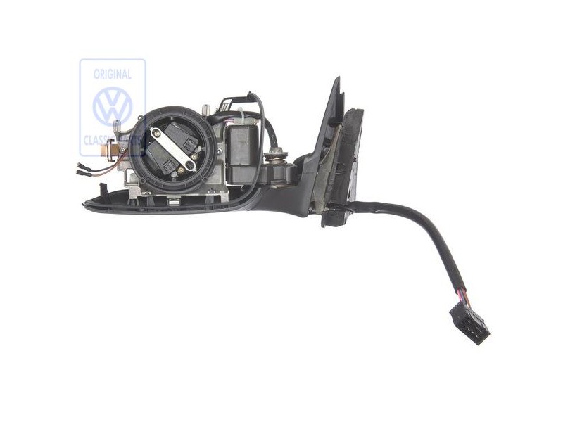 Genuine VW Exterior Mirror Housing Satin Black - 3B1857507A 01C