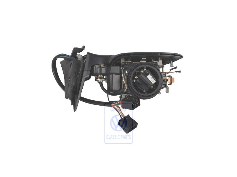 Genuine VW Exterior Mirror Housing Satin Black - 3B1857507B 01C