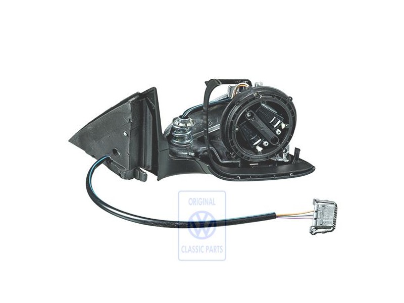 Genuine VW Exterior Mirror Housing Satin Black - 3B1857508AA01C