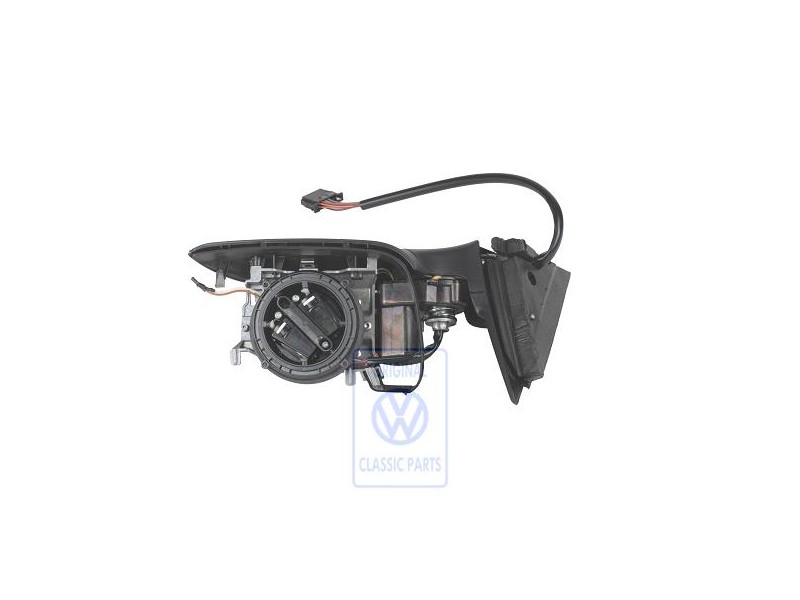 Genuine VW Exterior Mirror Housing Satin Black - 3B1857508AF01C