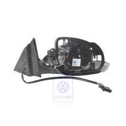 Genuine VW Exterior Mirror Housing Satin Black - 3B1857508AT01C