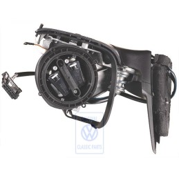 Genuine VW Exterior Mirror Housing Satin Black - 3B1857508F 01C