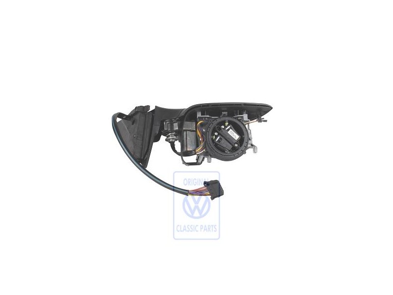 Genuine VW Exterior Mirror Housing Satin Black - 3B2857507K 01C
