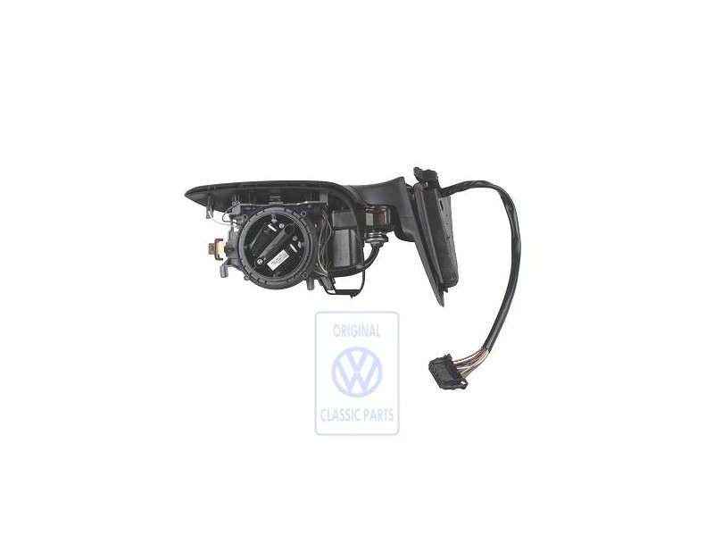 Genuine VW Exterior Mirror Housing Satin Black - 3B2857508K 01C