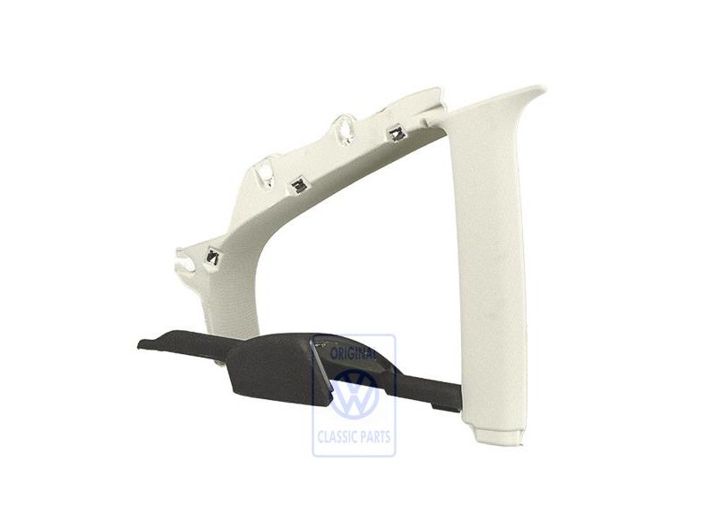 Genuine VW C-Pillar Trim Pearl Grey/Black - 3B5868593G QKB