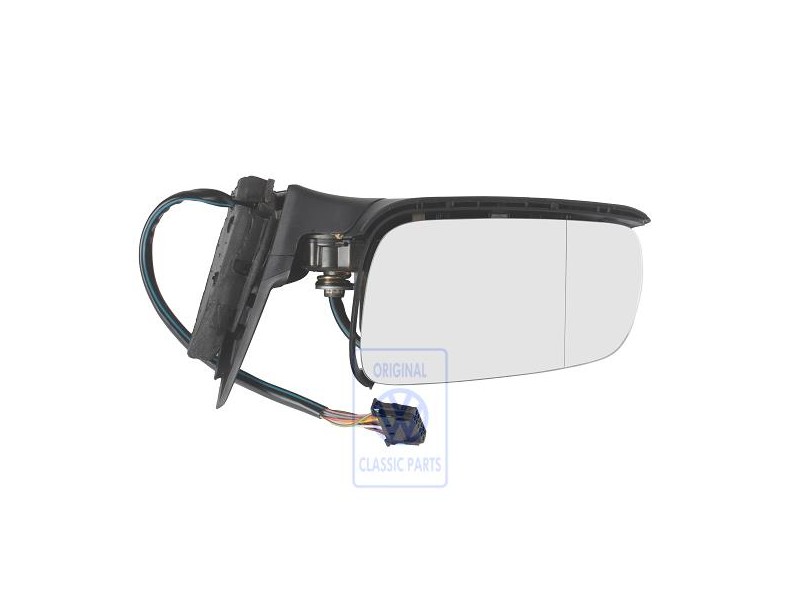 Genuine VW Exterior Mirror Housing Satin Black - 3B6857507 01C