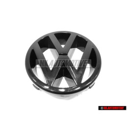 Genuine VW Front Grill Badge Emblem Black - 323853601 041