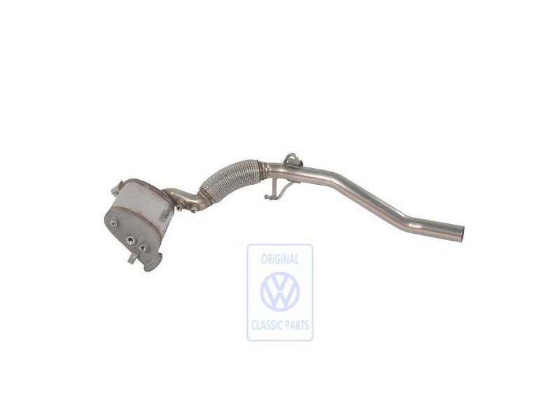 Genuine VW Exhaust Pipe With Catalyst And Particulate Filter - 3C0254701LX