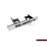 Genuine Audi QUATTRO Front Grill Badge Emblem Chrome - 8L0853736 2ZZ