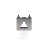 Genuine VW Trim Brushed Aluminium (Dark) - 3C0857368A R60