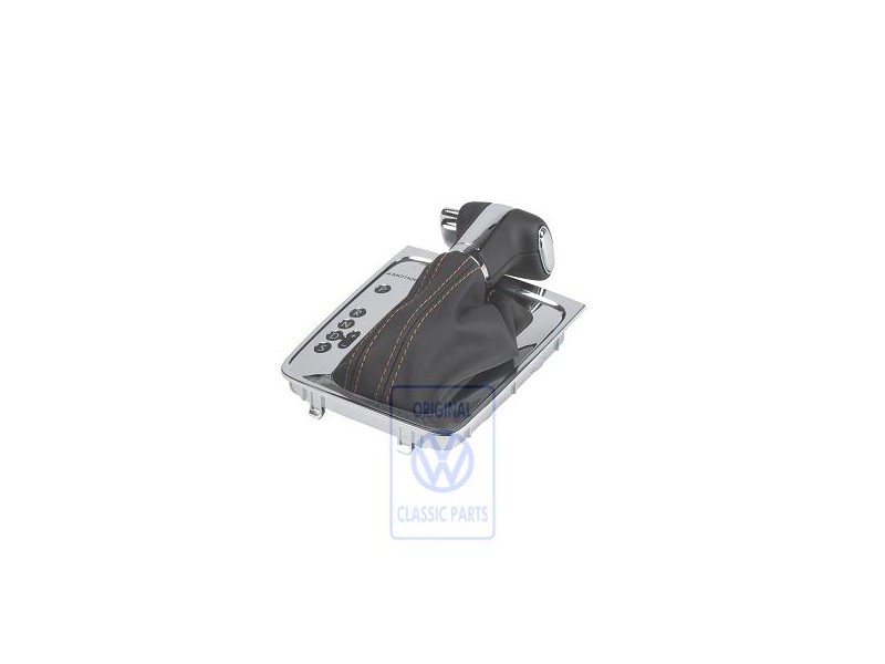 Genuine VW Gear Shift Cover Black/Teak/Black - 3C1713203G WDC
