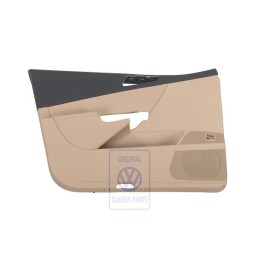 Genuine VW Door Trim (Leatherette) Black/Pure Beige - 3C1867011EBTCK