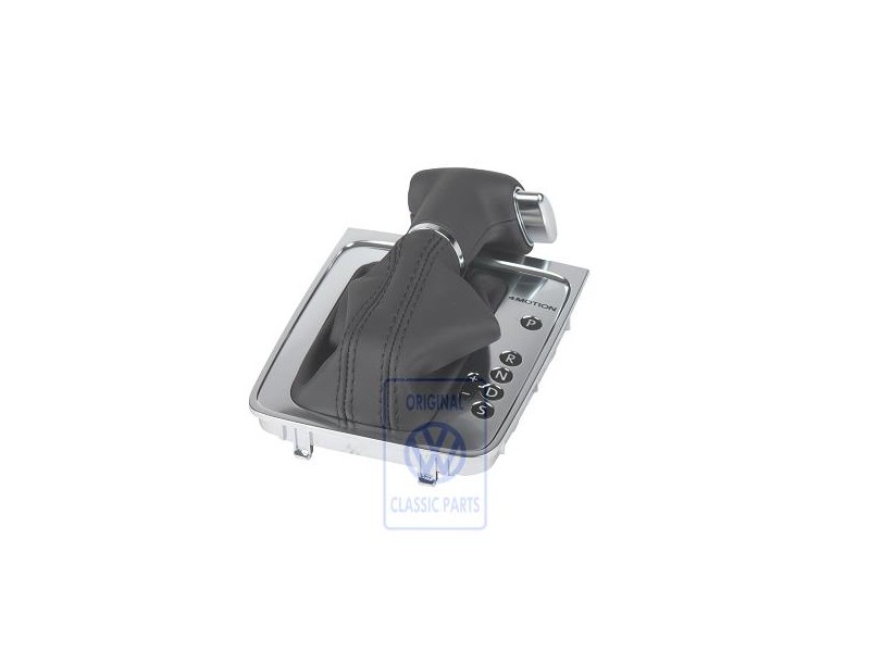 Genuine VW Gear Shift Cover Black/Black - 3C2713203F UZD