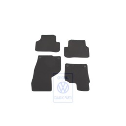 Genuine VW 1 Set Foot Mats Natural Brown - 3C2863011C EOQ