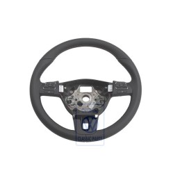 Genuine VW Mult.Steering Wheel (Leather) Black/Nougat - 3C8419091ALBFB