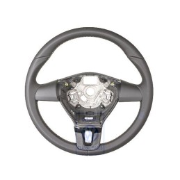 Genuine VW Steering Wheel (Leather) Titanium Black/Cinnamon - 3C8419091ARAVJ