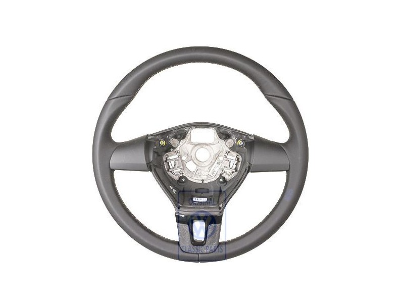 Genuine VW Steering Wheel (Leather) Titanium Black/Cinnamon - 3C8419091ARAVJ