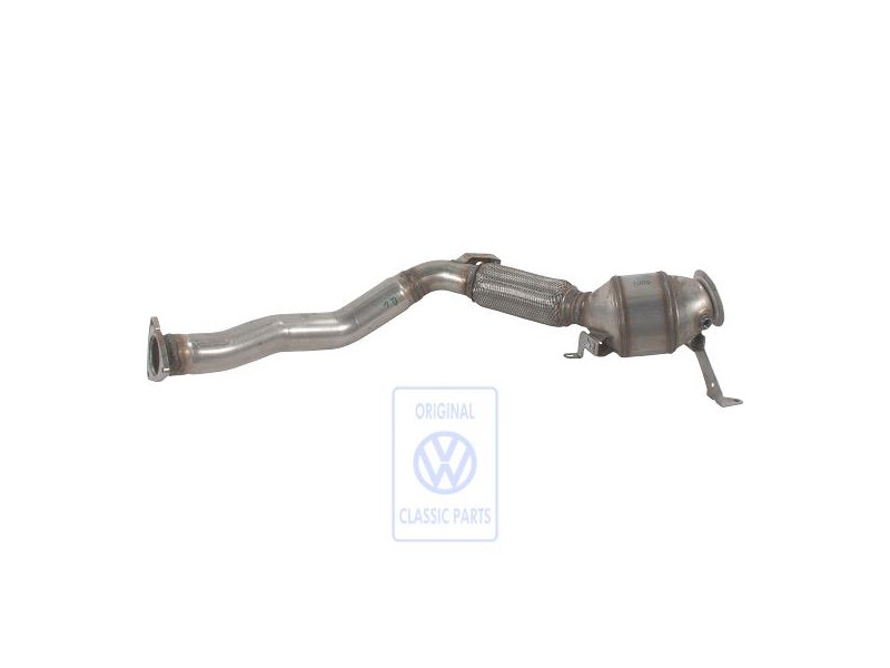 Genuine VW Exhaust Pipe With Catalyst - 3D0254300CX