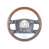 Genuine VW Steering Wheel (Wood/Leather) Navy Blue/Walnut - 3D0419091ABNKM