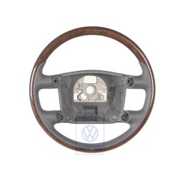 Genuine VW Steering Wheel (Wood/Leather) Anthracite/Myrte - 3D0419091ABNKP