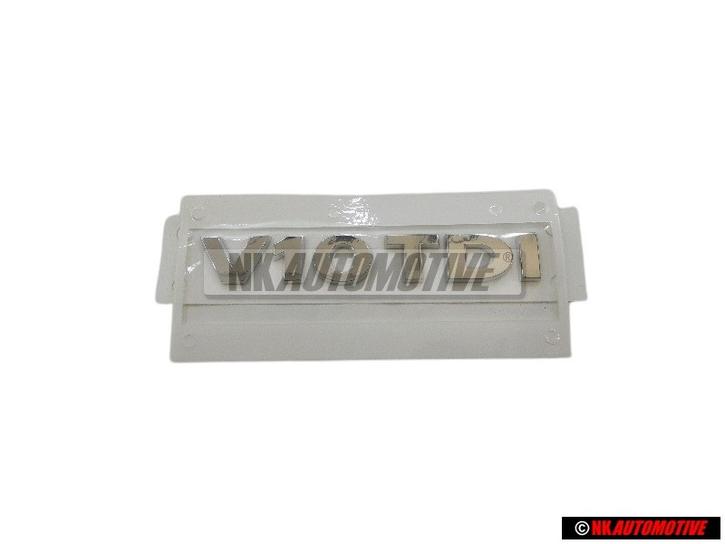 Genuine VW V10 TDI Rear Boot Badge Emblem Chrome - 3D0853675D 739