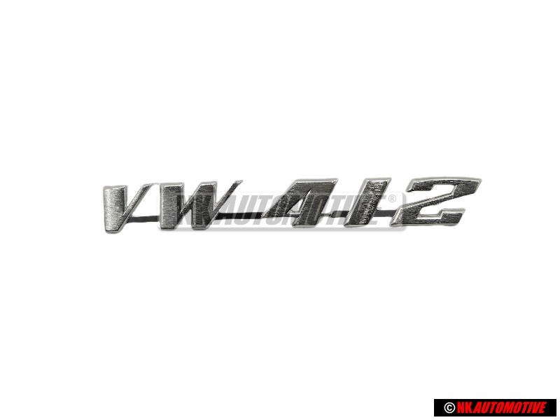 Genuine VW VW 412 Rear Boot Badge Emblem Brushed Silver - 415853687B