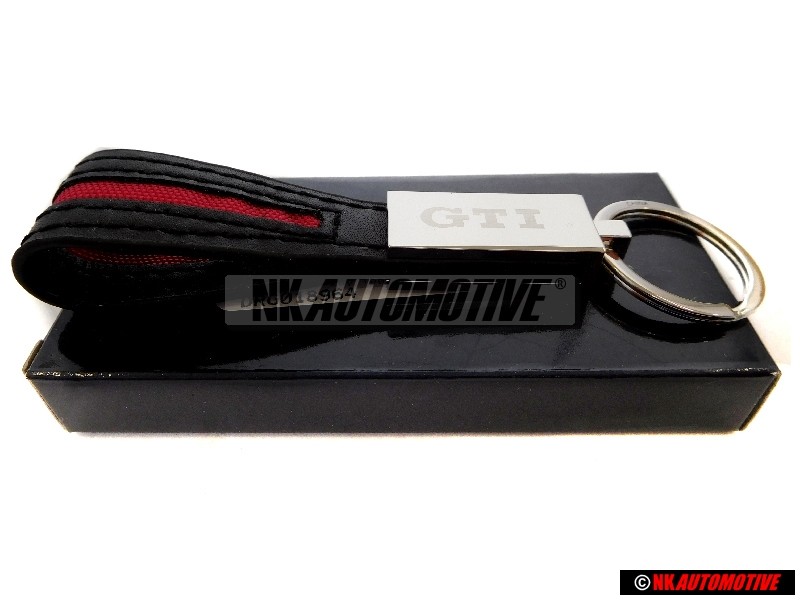 Genuine VW US Drivers Gear GTI Leather Key Tag Rare - DRG018964