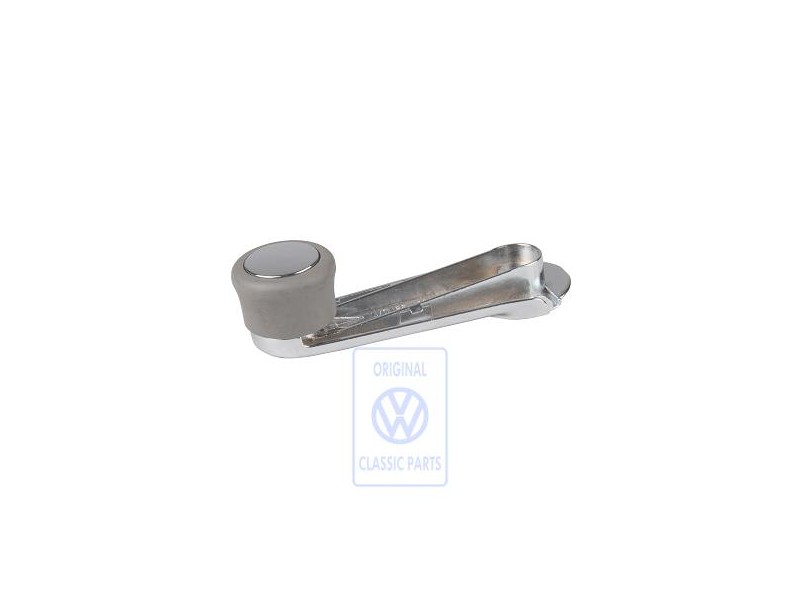 Genuine VW Window Crank Flannel Grey - 443837581E U71