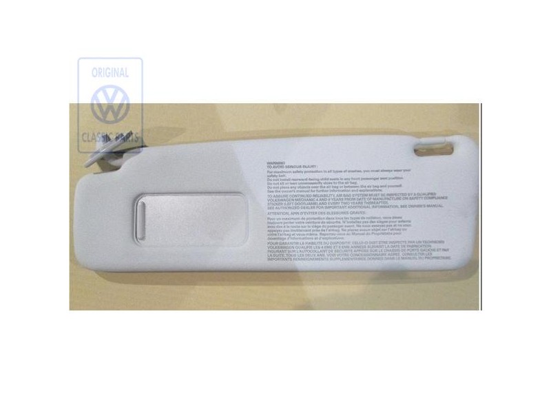 Genuine VW Sun Visor With Mirror And Cover Grey - 535857551A A77
