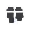 Genuine VW 1 Set Foot Mats Titanium Black/Black - 5C1863011C EOM