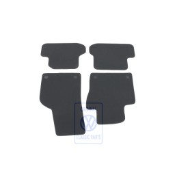 Genuine VW 1 Set Foot Mats Titanium Black/Artgrey - 5C1863011C ISR