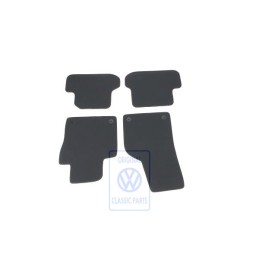 Genuine VW 1 Set Foot Mats Black/Black/Curry - 5C1863011C KXX