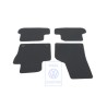 Genuine VW 1 Set Foot Mats Flannel Grey/Blue - 5C1863011P KMX
