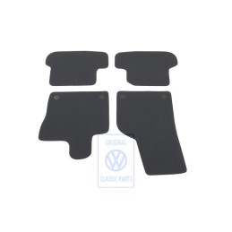 Genuine VW 1 Set Foot Mats Titanium Black/Black/Sioux - 5C1863011R AMQ