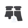 Genuine VW 1 Set Foot Mats Titanium Black/Black/Sioux - 5C1863011R AMQ