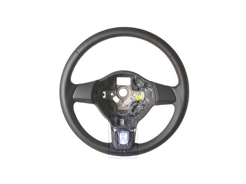 Genuine VW Steering Wheel (Leather) Murano Red - 5K0419091J LMD