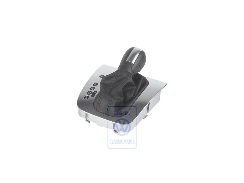 Genuine VW Gear Shift Cover Satin Black/Alum - 5K1713203A OKM