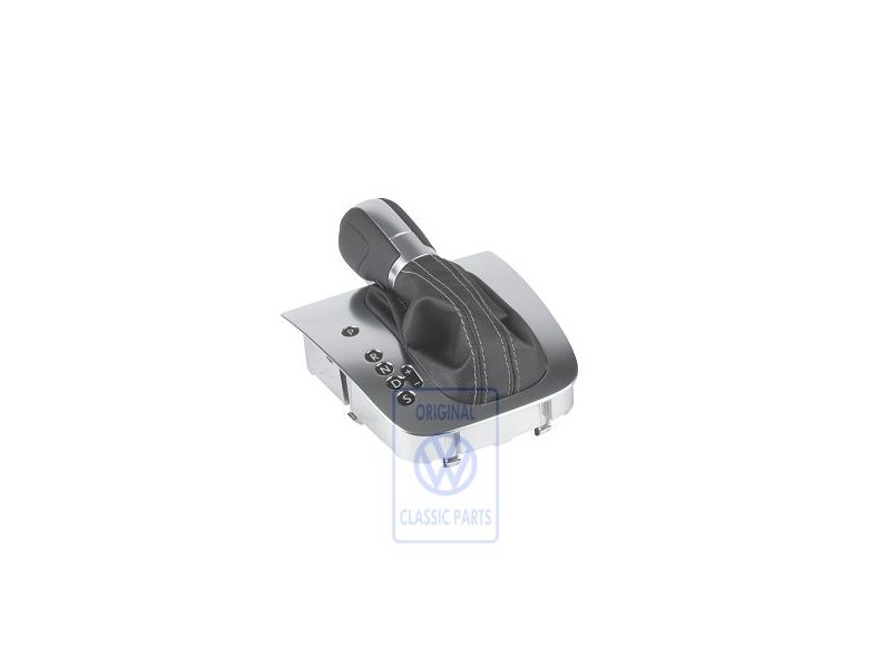 Genuine VW Gear Shift Cover Black/Art Grey - 5K1713203D YMD