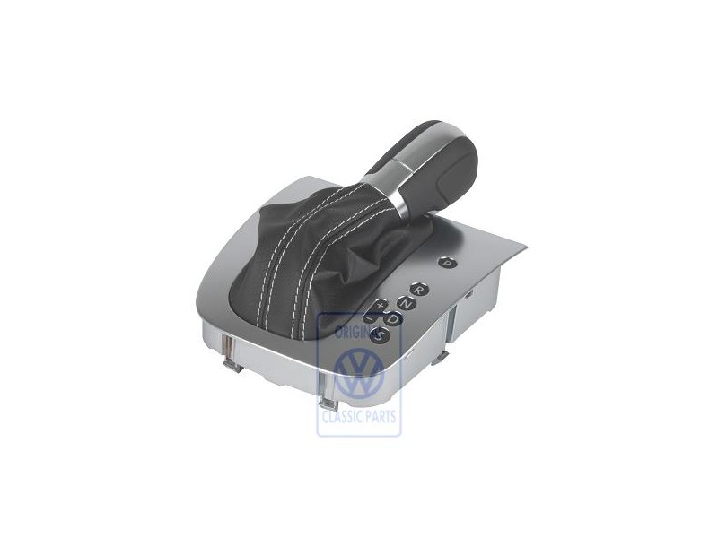 Genuine VW Gear Shift Cover Black/Silver Grey - 5K2713203D RIH Genuine VW Gear Shift Cover Black/Silver Grey - 5K2713203D RIH