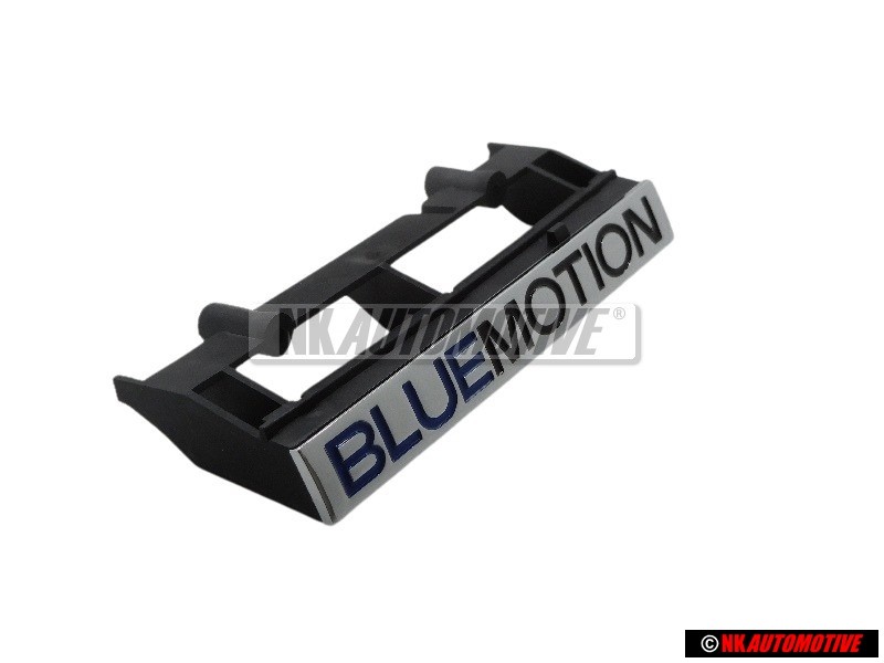 Genuine VW BLUE MOTION Front Grill Badge Emblem Chrome - 5M0853948A
