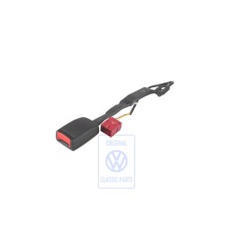 Genuine VW Belt Latch Satin Black/Fire Red - 6E2857756 FCN