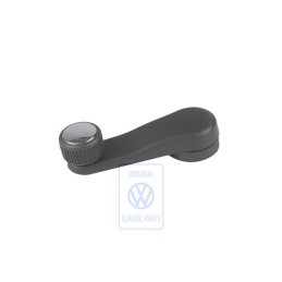 Genuine VW Window Crank Satin Black/Chrom - 6K0837581A LBS